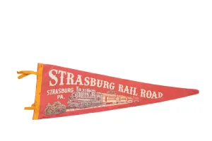 Strasburg PA Railroad Felt Flag