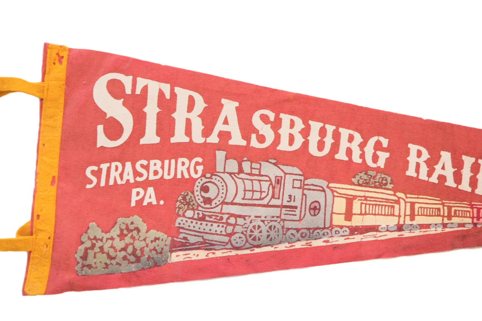 Strasburg PA Railroad Felt Flag