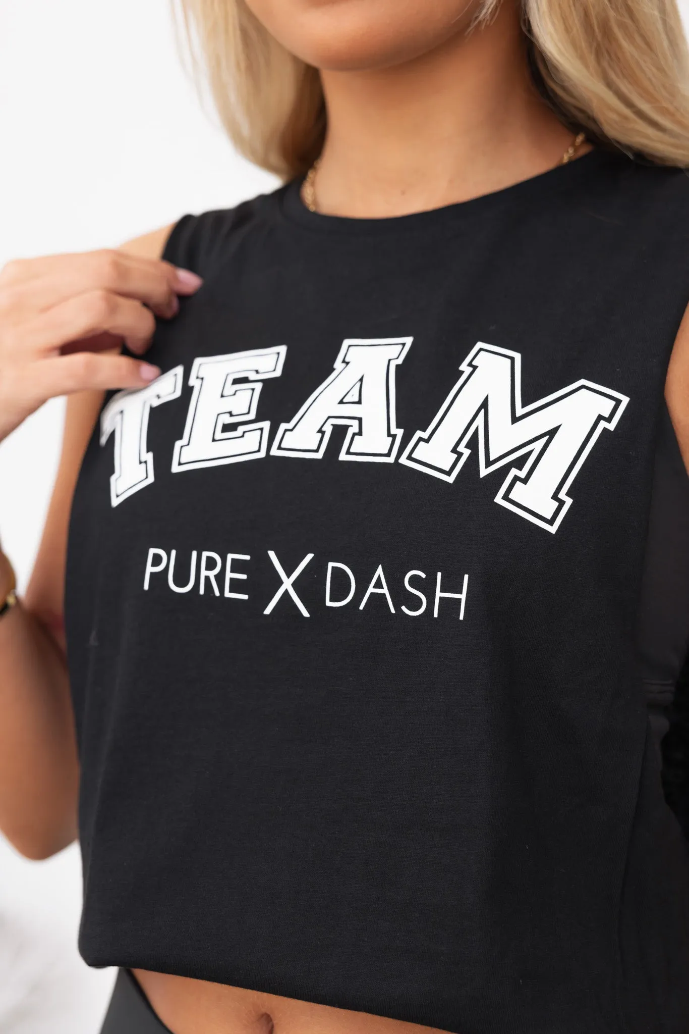 TEAM Pure Dash Tank - Black