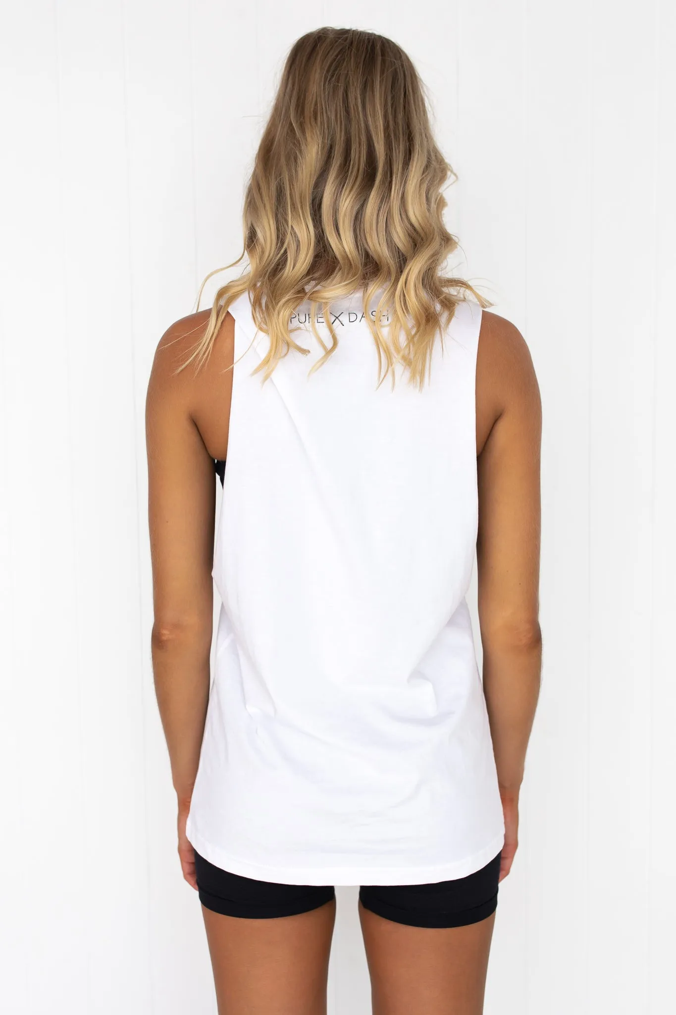 TEAM Pure Dash Tank - White