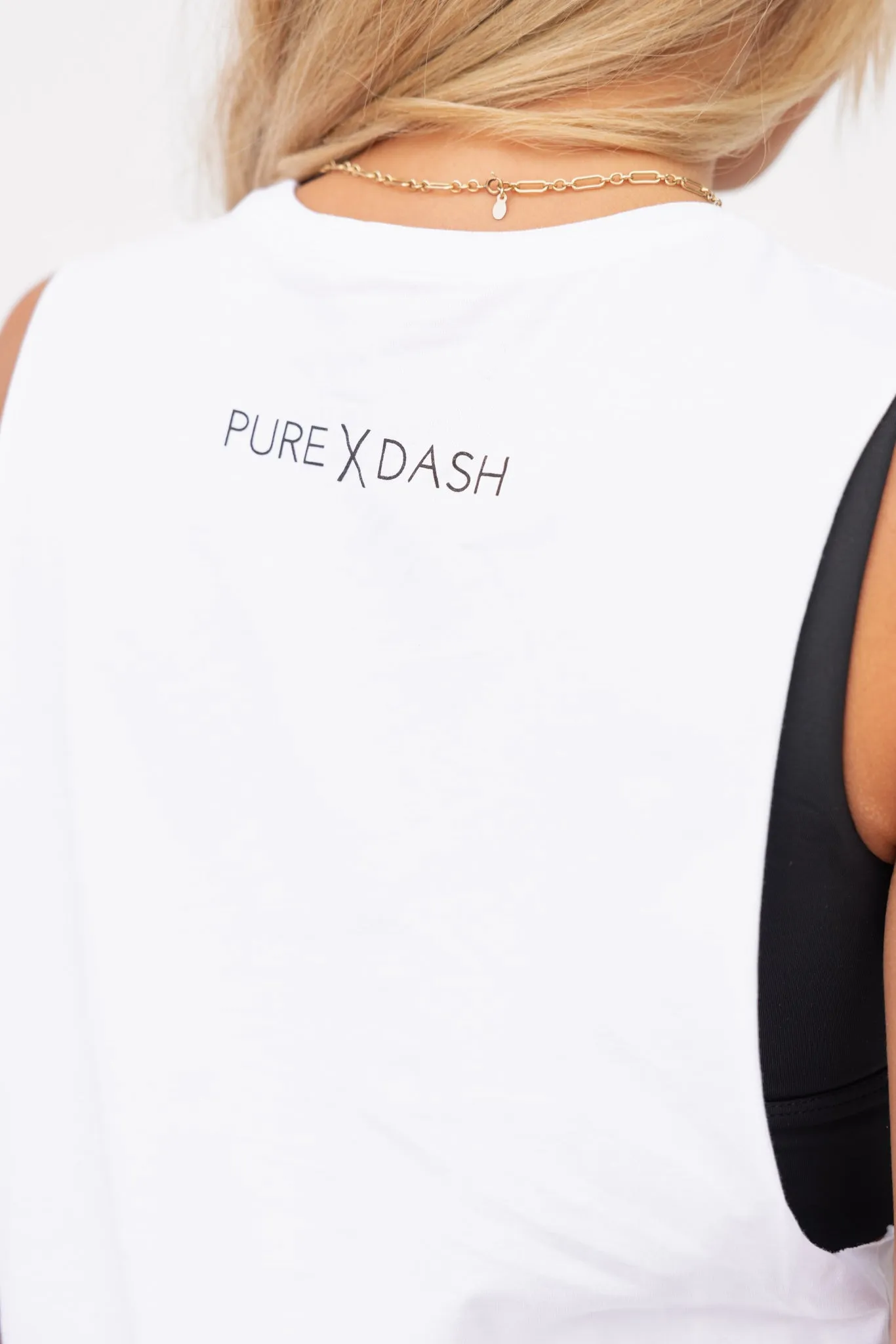 TEAM Pure Dash Tank - White