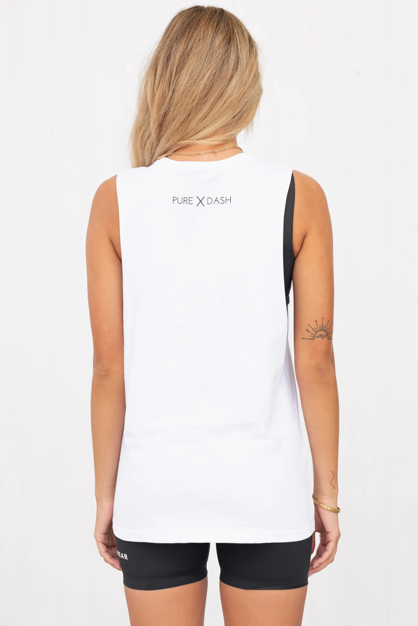TEAM Pure Dash Tank - White