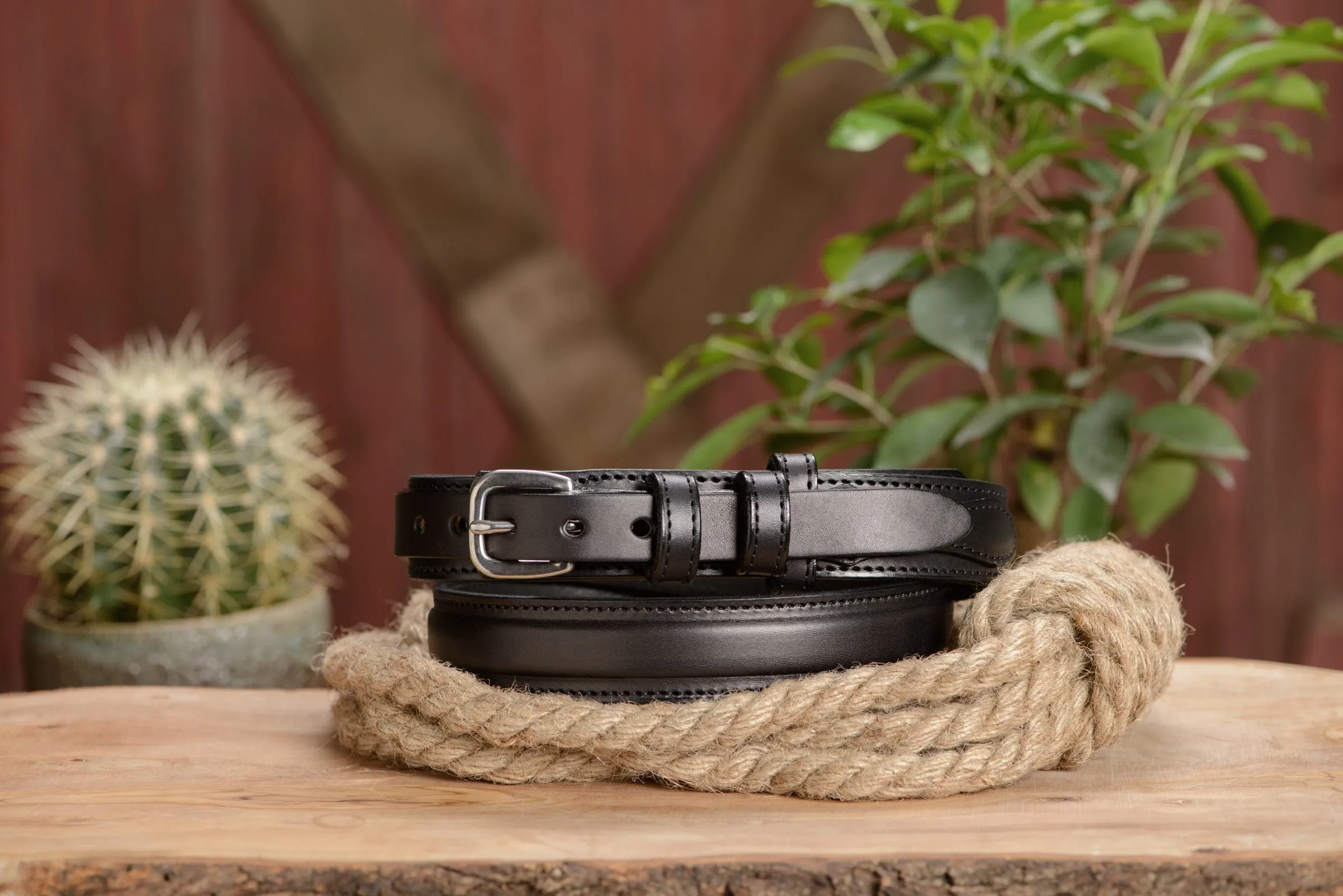 The Walker: Black Stitched Ranger 1.25"