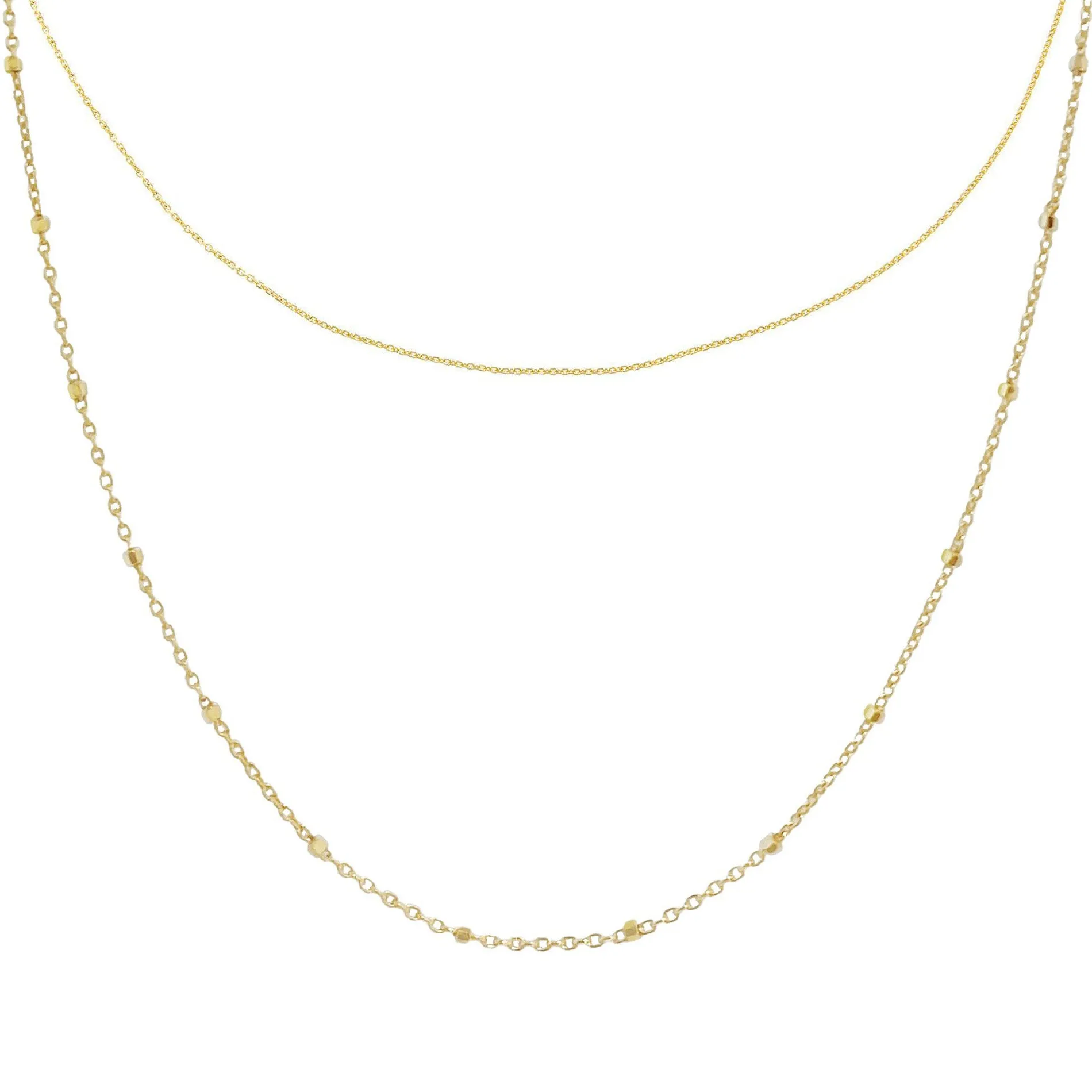 Thin Chain Necklace Combo Set