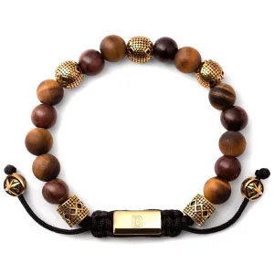 Tiger Eye, Wood, and Gold Tropez
