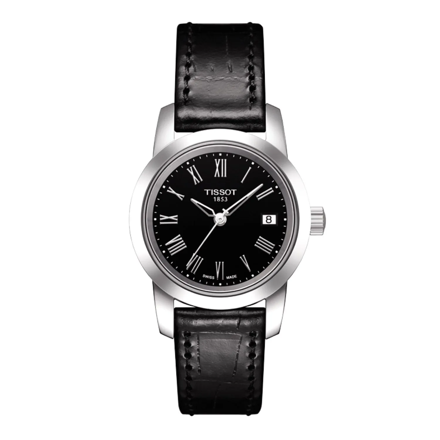 Tissot 14mm Classic Dream Black Leather Strap