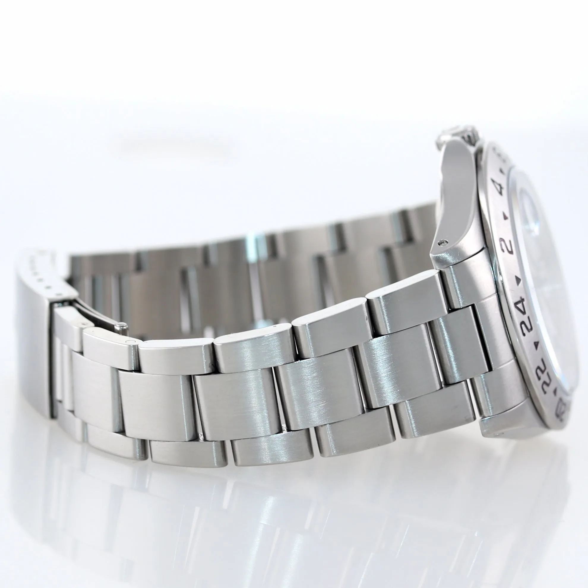 TRITIUM Rolex Explorer 2 16570 Steel Oyster White Polar Dial 40mm Watch Box
