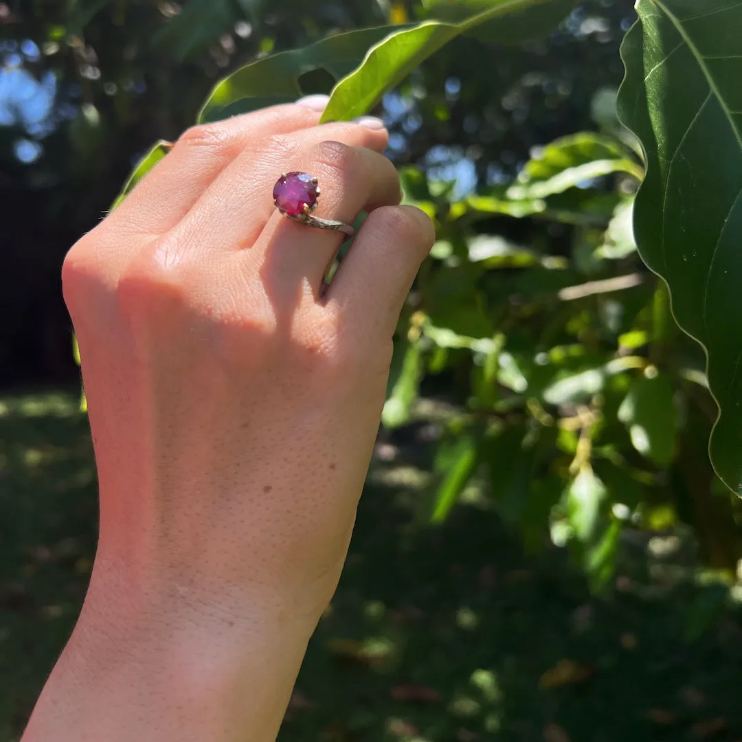 Twisted Ruby Engagement Ring
