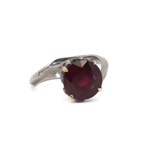 Twisted Ruby Engagement Ring