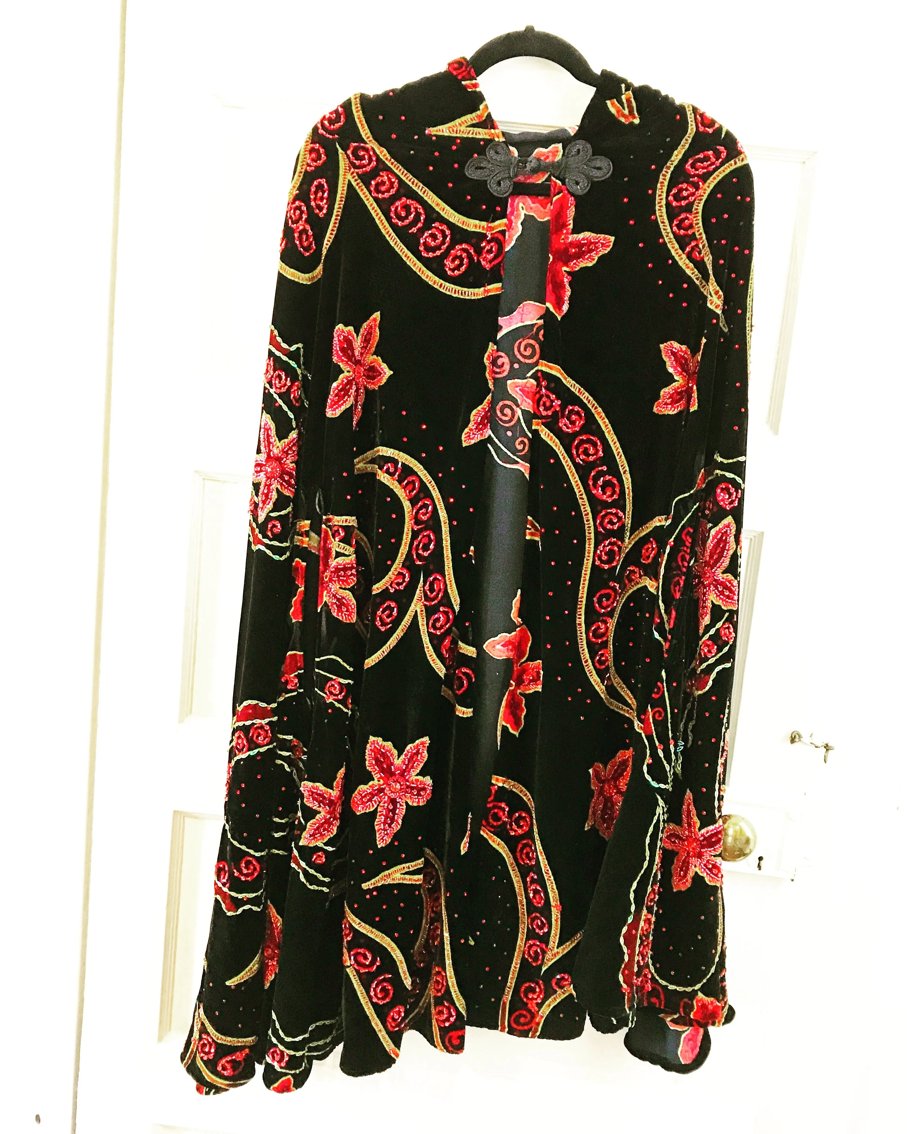Velvet Beaded Cape