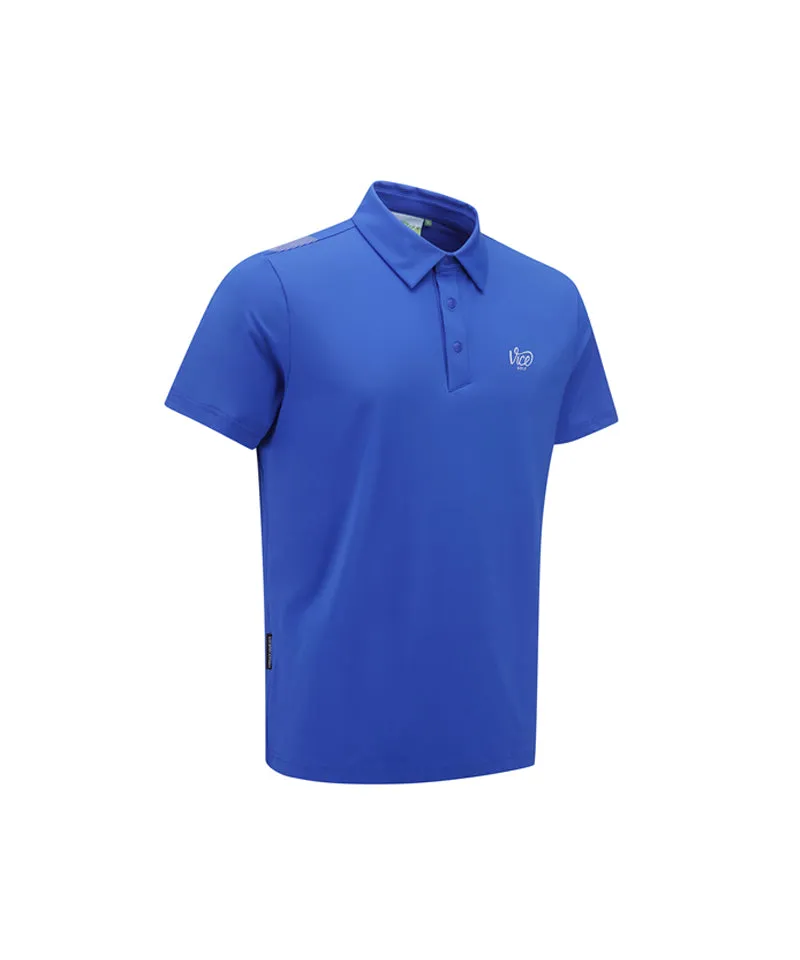 Vice Golf Atelier Men's V Signature Polo T-Shirts - Royal Blue