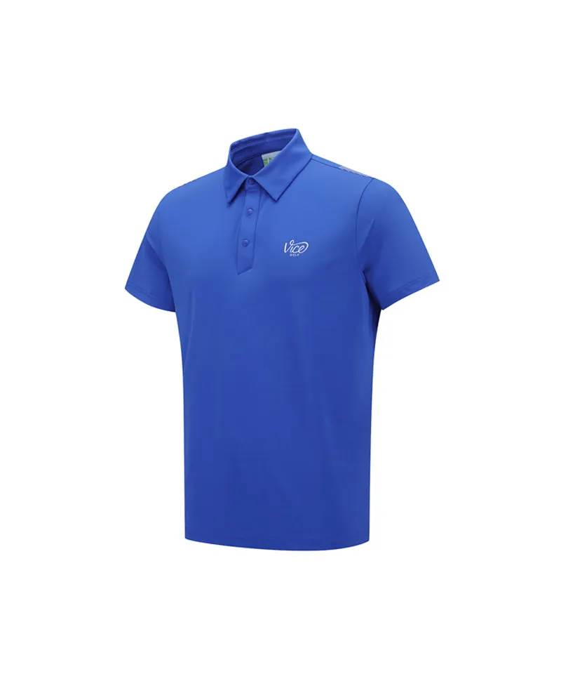 Vice Golf Atelier Men's V Signature Polo T-Shirts - Royal Blue