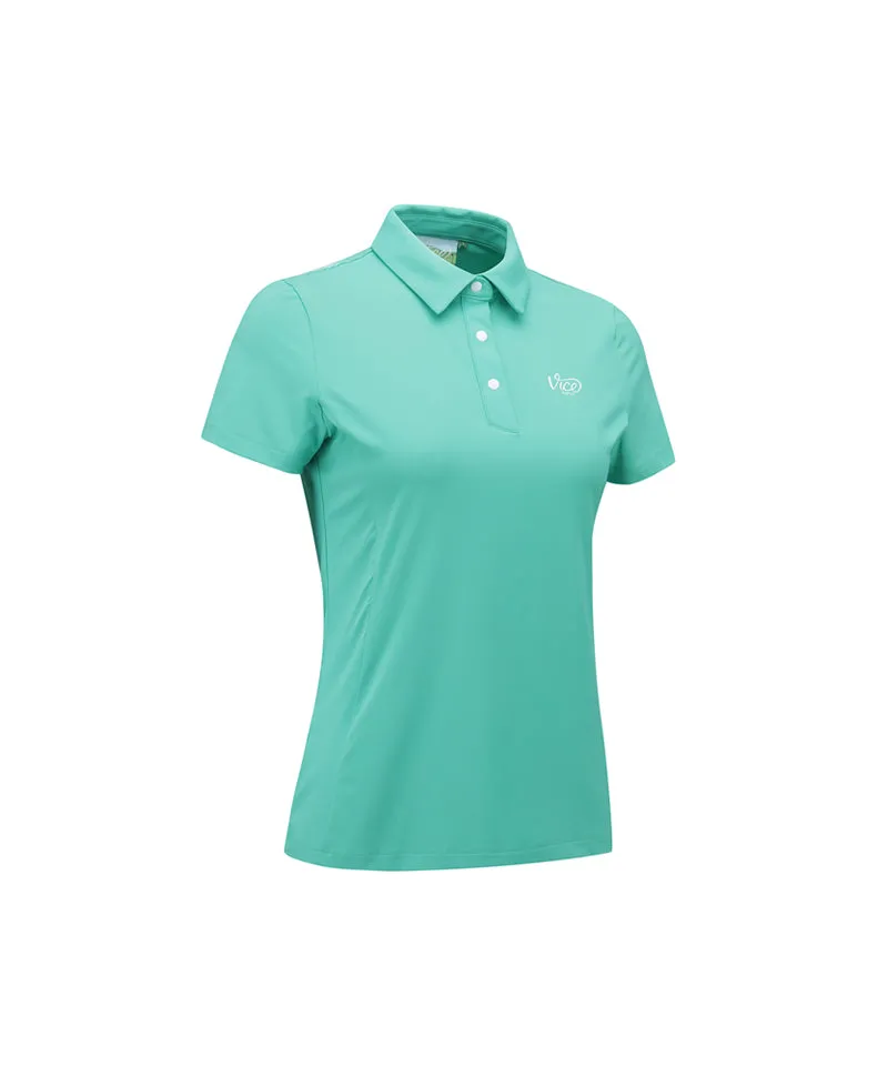 Vice Golf Atelier Women V Signature Polo T-Shirts - Jade