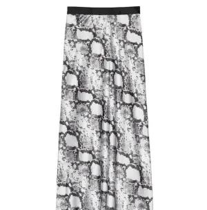 Victoria's secret PINK  snake print satin long Skirt New