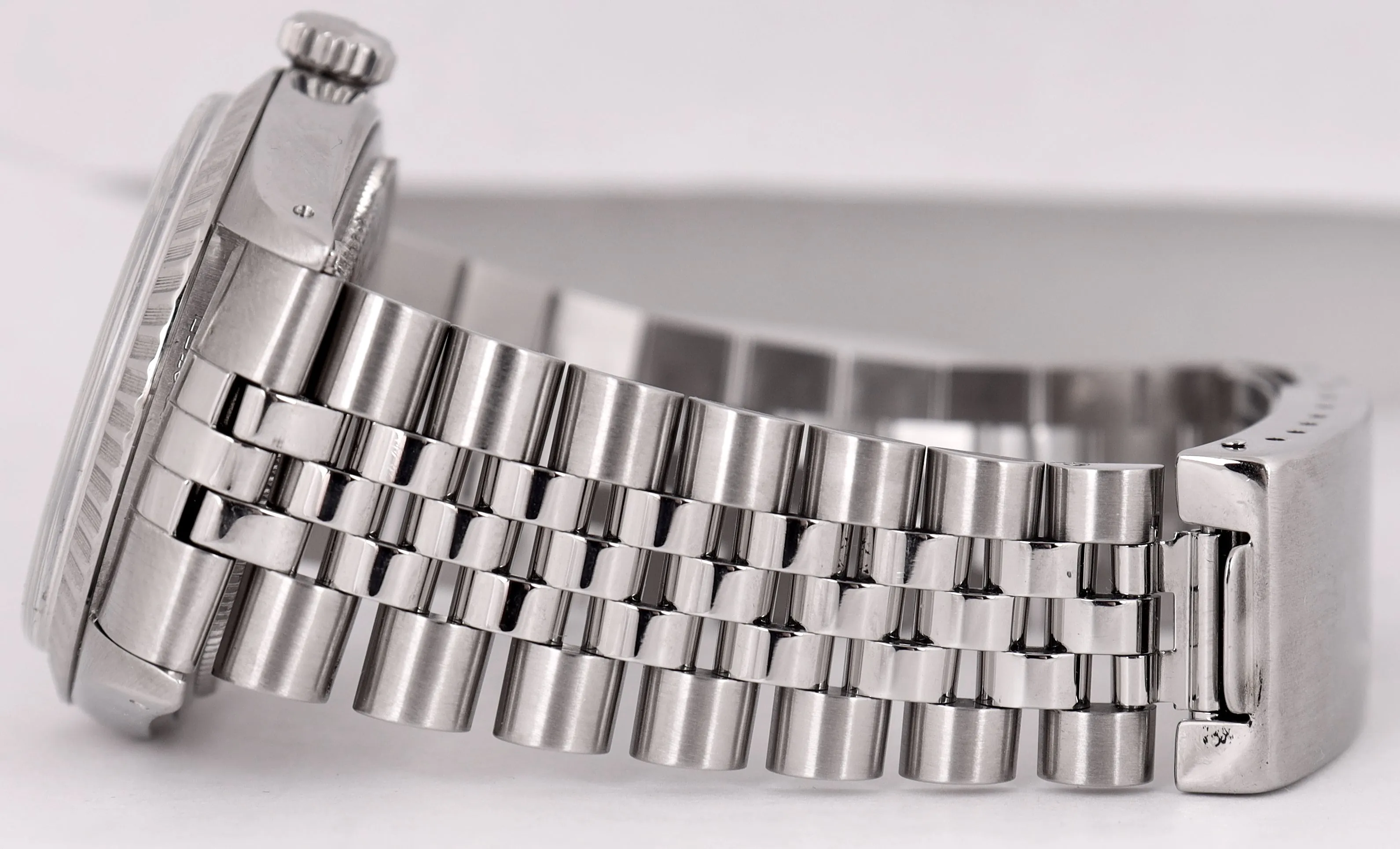 Vintage 1974 Rolex DateJust 36mm Stainless Steel 1603 Silver Jubilee Watch