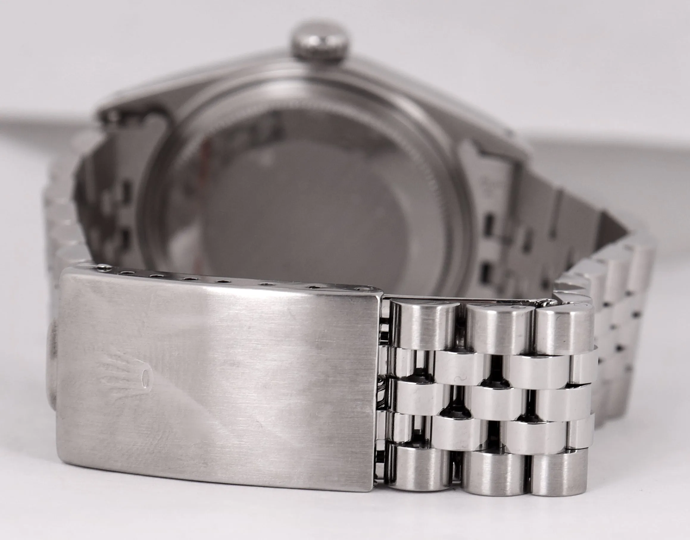 Vintage 1974 Rolex DateJust 36mm Stainless Steel 1603 Silver Jubilee Watch
