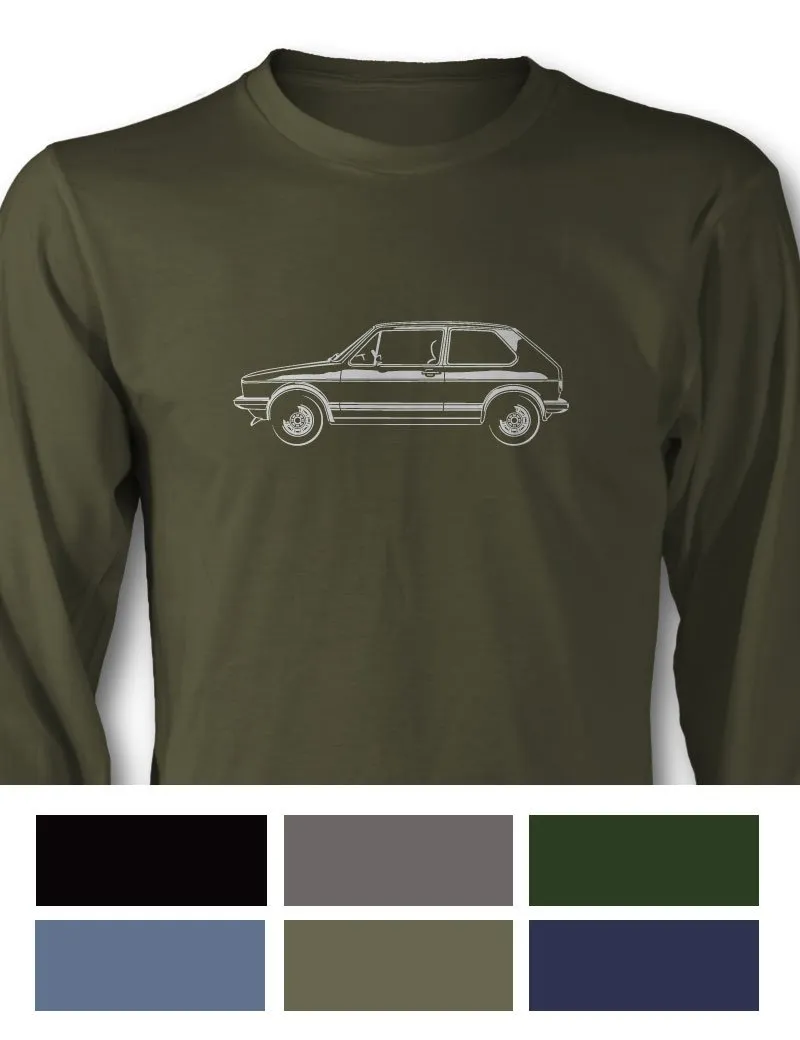 Volkswagen Golf Rabbit GTI MKI T-Shirt - Long Sleeves - Side View