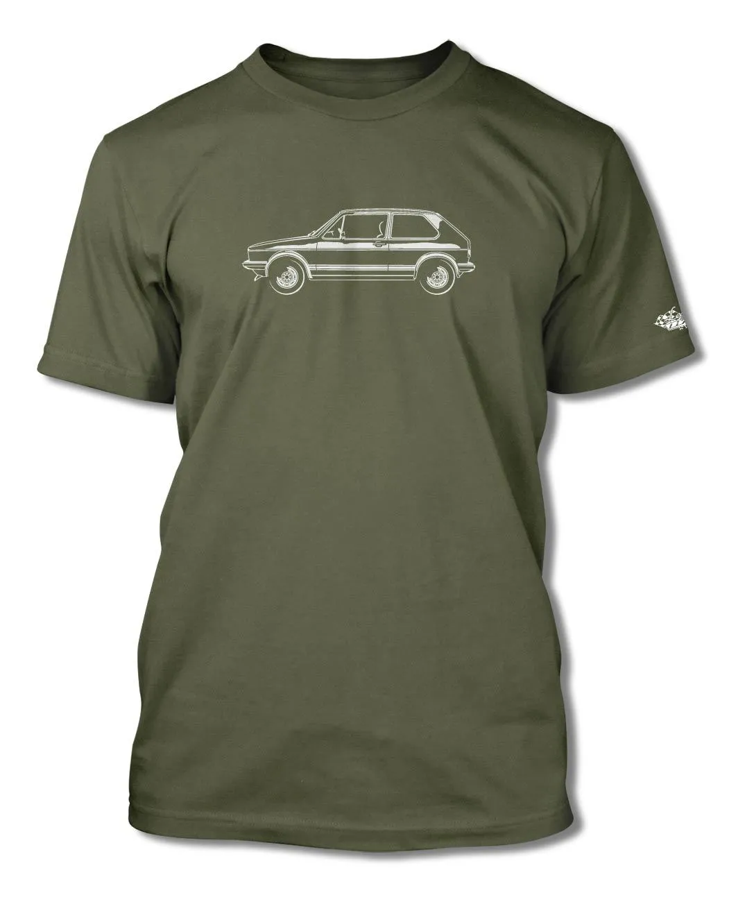 Volkswagen Golf Rabbit GTI MKI T-Shirt - Men - Side View