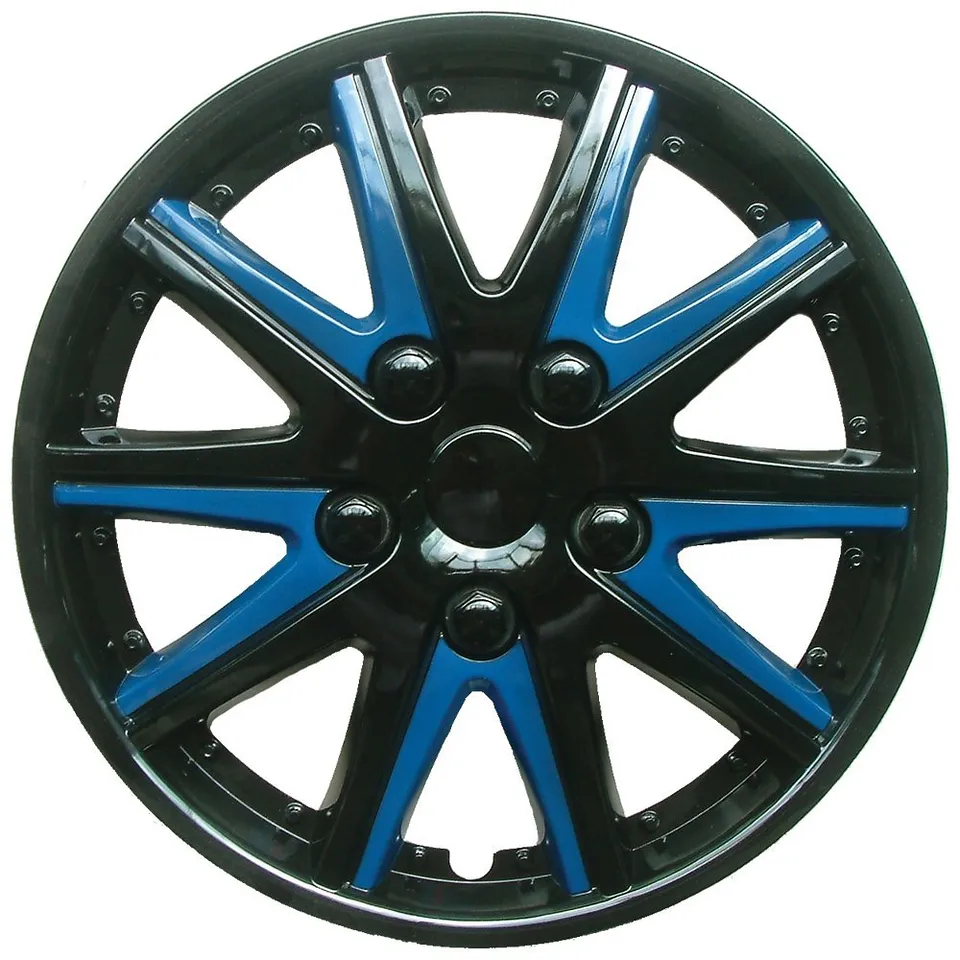 Vw Golf Alltrack Black Blue Wheel Trims Covers (2014-2016)