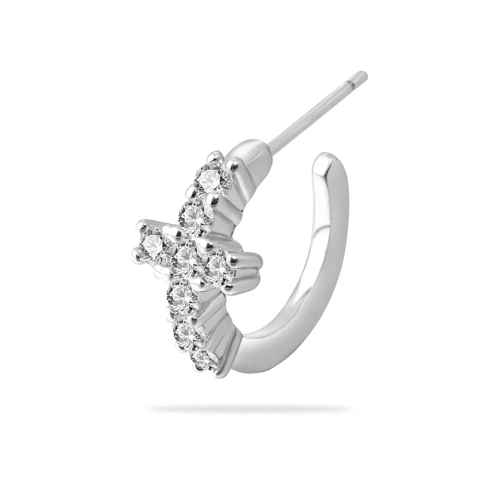 WIC | Cute Round Cross Earrings