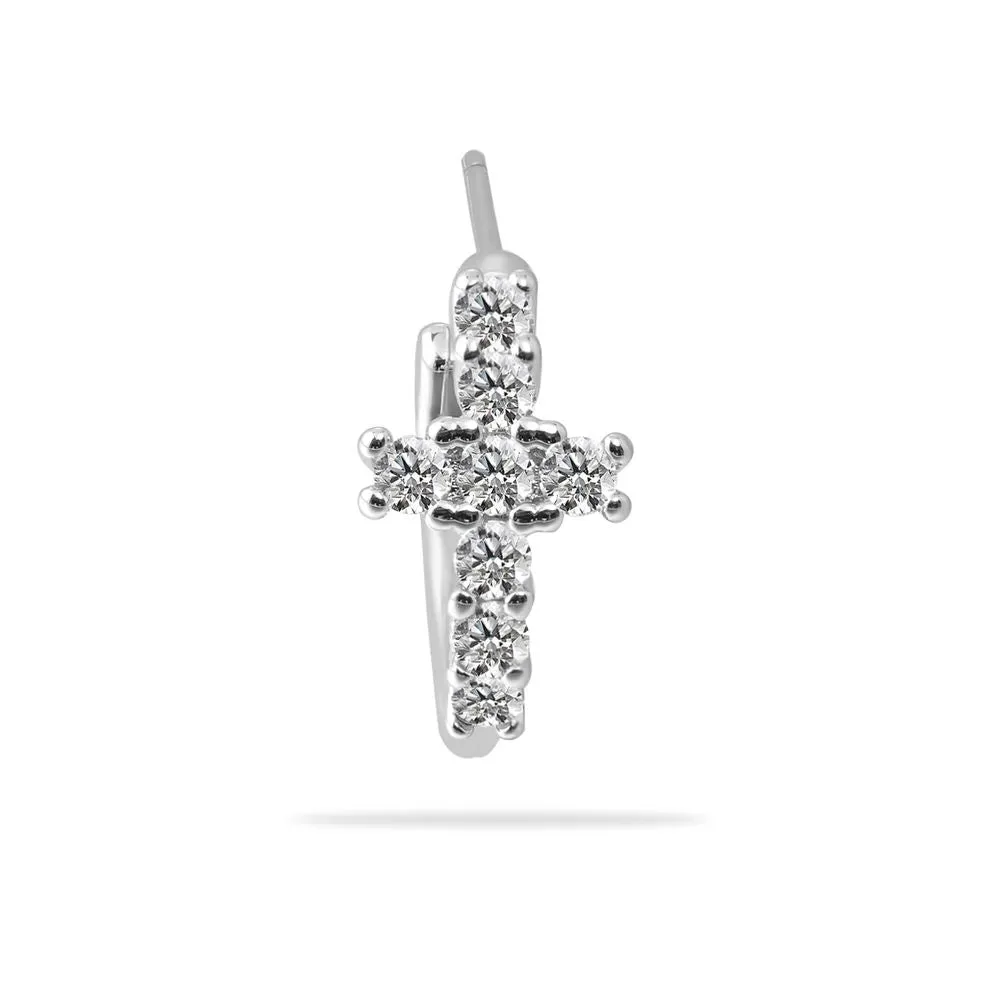 WIC | Cute Round Cross Earrings