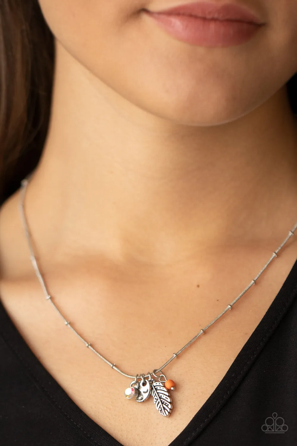 Wildly WANDER-ful - Orange Necklace