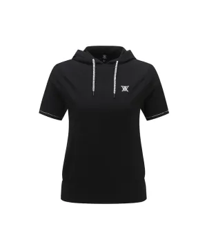 Women Hoodie Point Sweater - Black