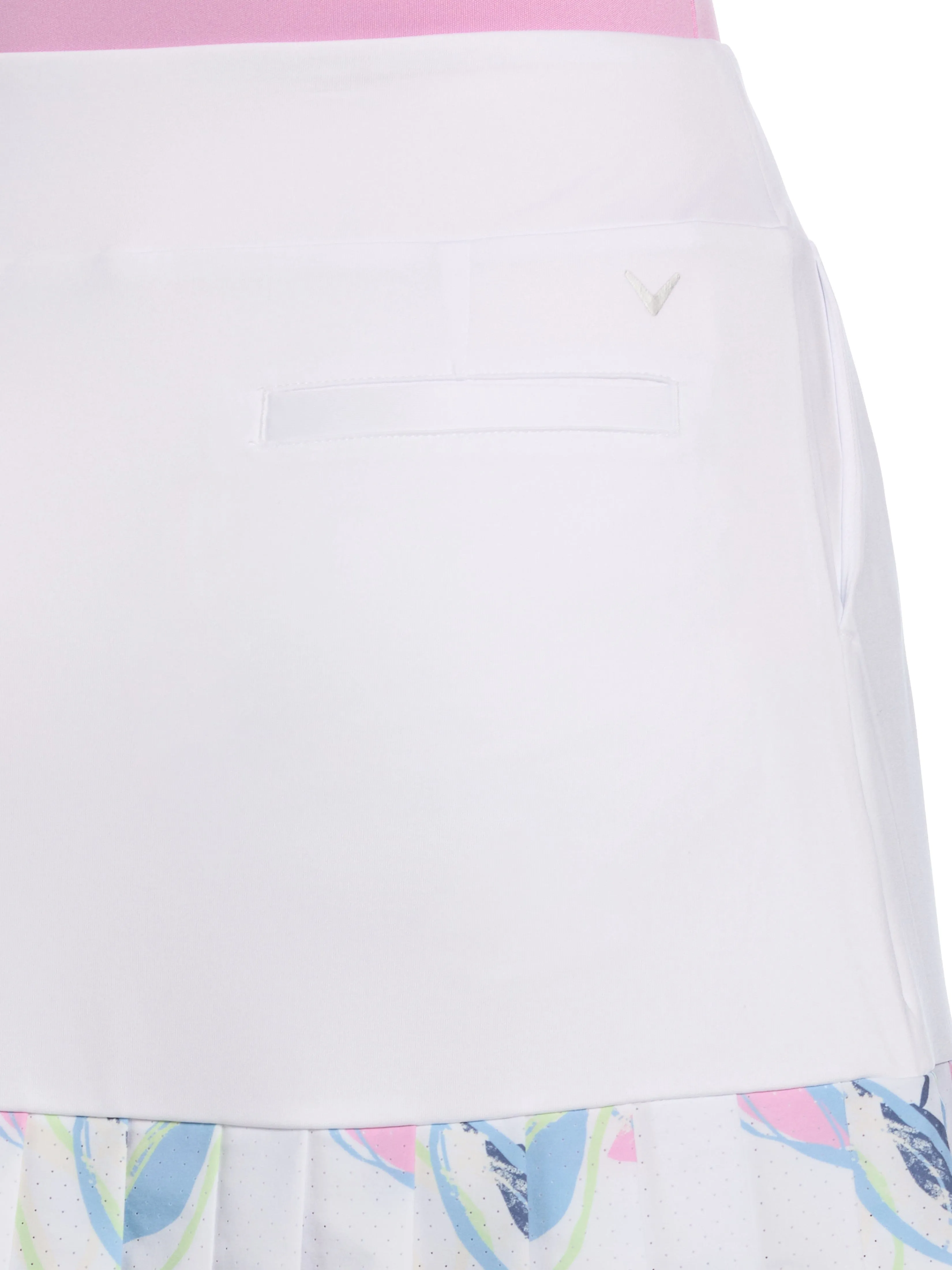 Womens 17" Linear Petals Skort With Pleats