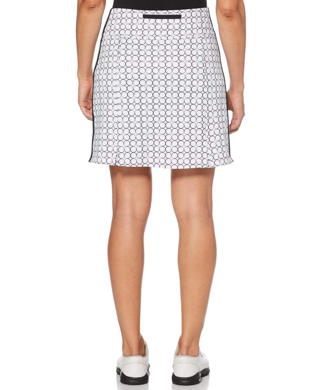 Womens Circular Print Stretch Skort