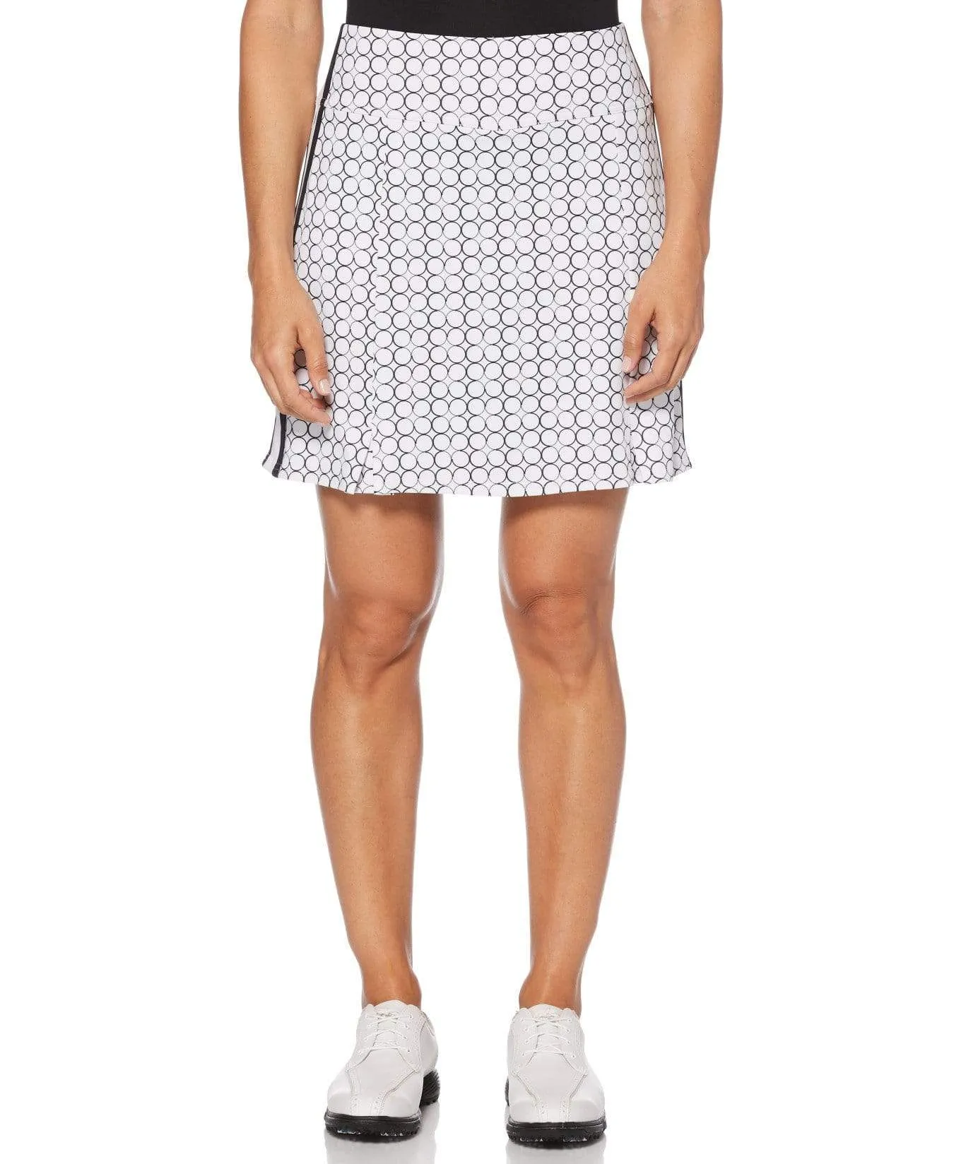 Womens Circular Print Stretch Skort