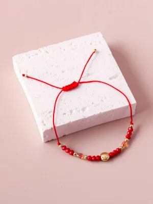 WOMEN'S FASHION ASSORTED COLORS EVIL EYE BEADS BRACELET