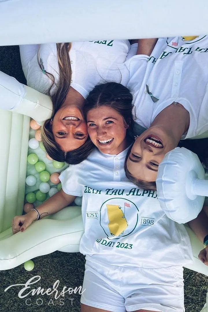 Zeta Tau Alpha Golf Par-tee Bid Day Henley